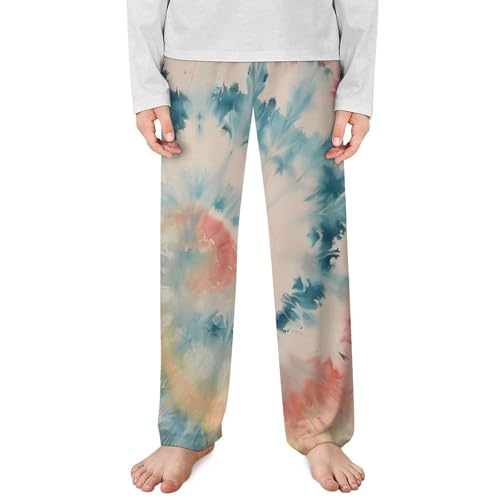 Tie Dye Rainbow Colorful SpiralChildren's Casual Pajamas160CM