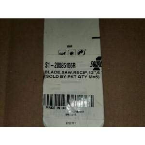 LENOX 20585156R 12" BI-METAL NAIL-EMBEDDED WOOD RECIPROCATING SAW BLADES(SOLD 5 PER PACK)