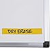 MasterVision Pack of 25, Magnetic Dry Erase Yellow Strips, .875