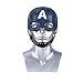 Captain America Helmet,Captain America Mask,Avengers Captain America Mask Helmet for Men (One Size, Thick Latex)