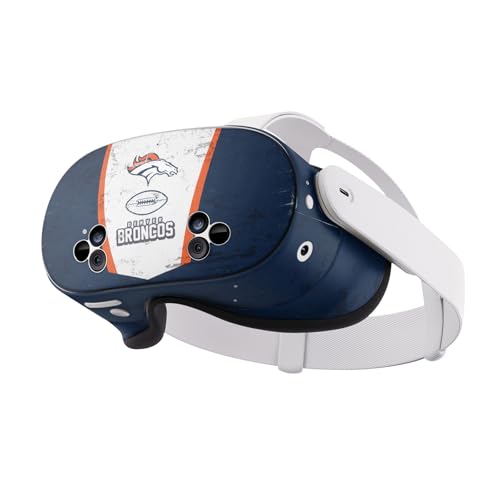Skin Meta Quest 3S NFL Denver Broncos pour éviter les rayures sur votre casque de jeu