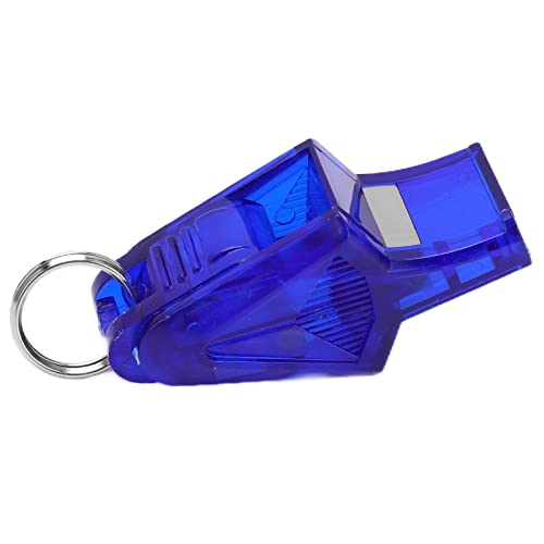Referee Whistle with Lanyard | Crisp Sound for Sports Competitions | Portable Whistle for & Training (Dark Blue)