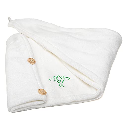 SPA DAY Toalha de cabelo de camada dupla de microfibra Spa Wrap (Zen)