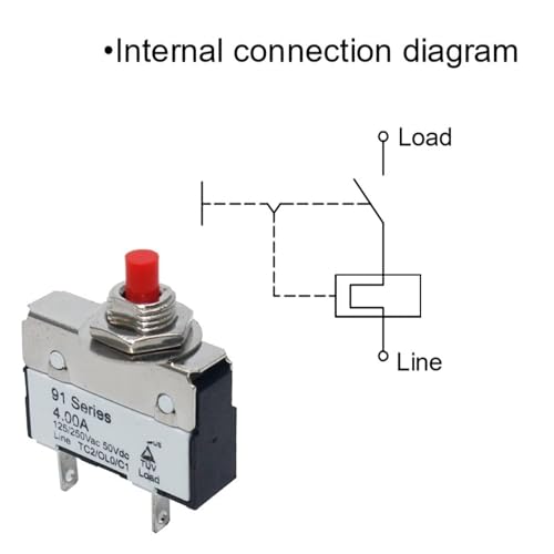 Mini disyuntor protector de sobrecarga contra cortocircuitos eléctricos automáticos 10A 4