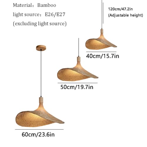 Suspension en rotin et bambou pour illuminer votre table de cuisine - 4