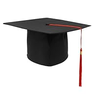 GraduatePro Doktorhut Abschluss Hut Master Uni Akademiker Studentenhut Bachelor Hut Rot