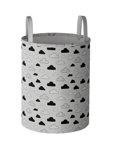 Image of 80L Large Laundry Hamper for Boys & Girls, Collapsible Storage Bin with Waterproof Lining, Cute Kids Laundry Basket Organizer for Bedroom, Nursery, Bathroom, Toy Storage