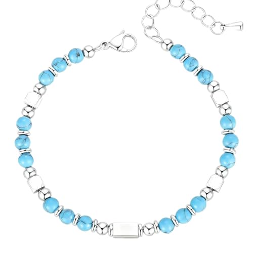 Aloha Bracciale Uomo Donna con Pietre Naturali e da 4