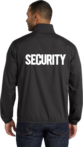 Men's Professional Security Windbreaker Full & 1/2 Zip Soft Shell Jacket Coat4