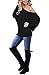 INFITTY Women's Off Shoulder Tops Casual Loose Batwing Sleeve Shirts Tunic Knit Oversized Pullover Sweater Black Small