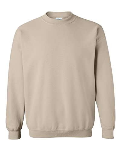 Gildan Adult Fleece Crewneck Sweatshirt, Style G18000, Sandstone, Medium