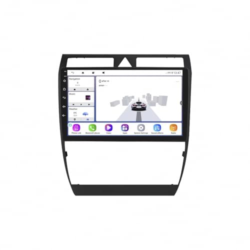 Radio Coche GPS 2 DIN para Audi A4 2000-2009 con Pantalla Incell 4G+64G y Bluetooth