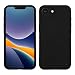 Produktbild kwmobile Hülle kompatibel mit Apple iPhone 16e Hülle - gummierte TPU Silikon Handyhülle - Schutzhülle für kabelloses Laden - Case in Schwarz matt