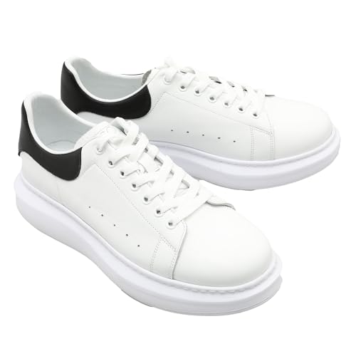 SOLL Queen II Men's Casual Sneakers | Genuine Leather Perforated Oversizded Thick Sole Shoes2