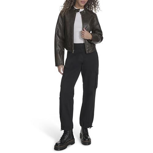 Levi's Women's Faux Leather Racer with Princess Seams2