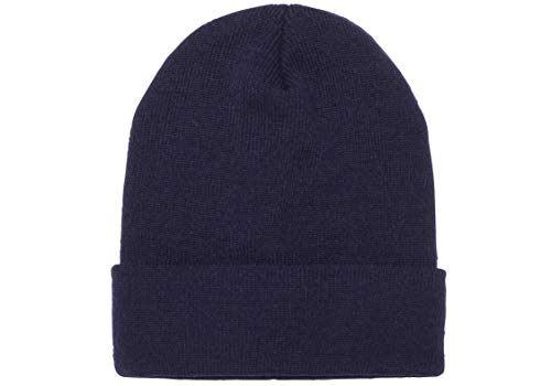Yupoong Cuffed Knit Beanie, Navy, OSFA