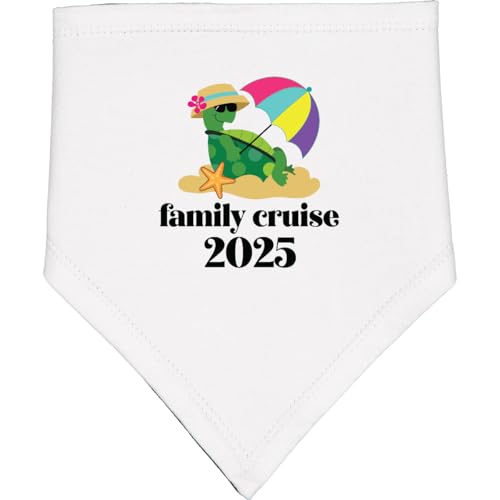 inktastic Family Cruise 2025 Baby Bandana Bib