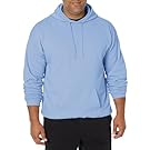 Hanes Men's Pullover EcoSmart Hooded Sweatshirt, Light Blue, Large