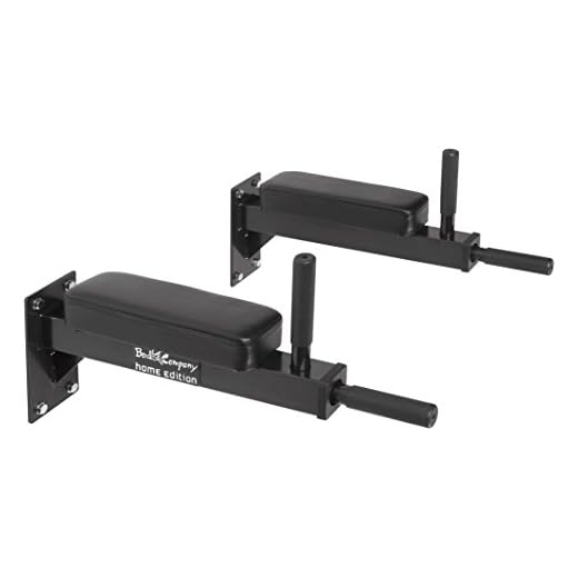Bad Company Dip-Station zur Wandmontage I Dips-Barren zur Anbringung an der Wand für das Homegym I Parallettes I BCA-46