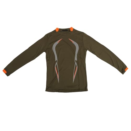 Camisa Dry Fit para Hombre, Camisetas Atléticas Que Absorben el Gimnasio, Camisa de Manga Larga de Secado Rápido para Gimnasio Al Aire (M)