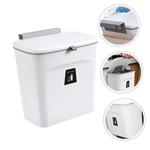 Caneca de basura rectangular para colgar en pared de cocina miniatura 3