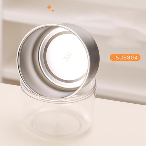 Image of House of Quirk 304 Stainless Steel 2-Layer Lunch Box | Portable Leak-Proof Food Storage Container for Office, School & Travel | Compact Soup & Porridge Box (Blue /Light Yellow)