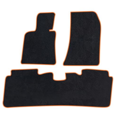 Tapis de sol voiture pour KIA K9 RJ 2015-présent sur mesure de couleur orange