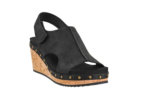 Corkys Footwear Womens For Keeps Wedges - Featuring EVA Foam Cushioned Insoles, A 2.5 Inch Heel, Lightweight For All Day Wear, Easy On And Off With The Hook And Loop Closure3