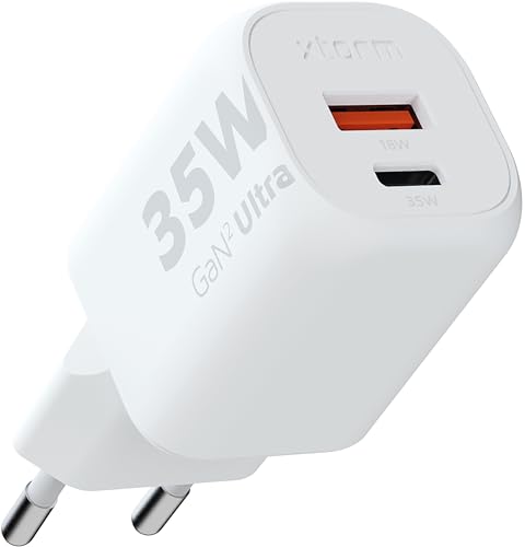 Chargeur Xtorm 35W GaN2 Ultra USB-C Power Delivery bloc secteur blanc