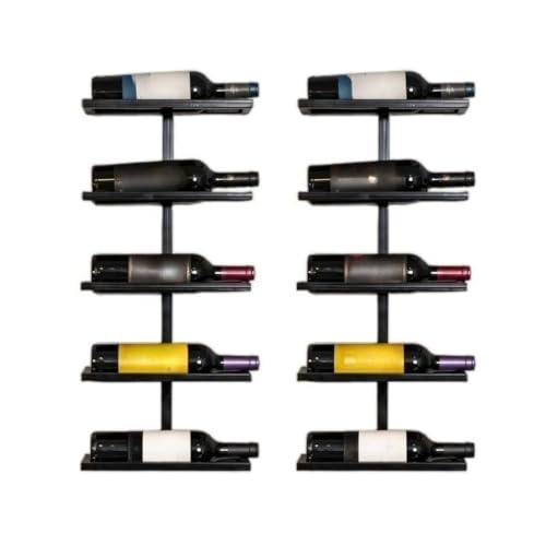 Mini Bar Suporte de Parede para 10 Garrafas de Vinho com Kit de Instalação