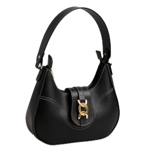 Bolsa Feminina Baguete Média De Ombro Estilosa Casual(Preto)