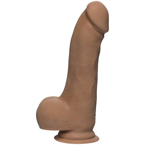 Dildo Master D Caramel The D de 7.5 pouces avec bourses en peau Ultraskyn