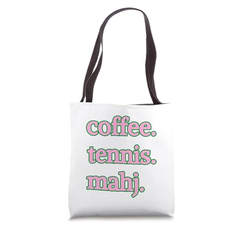 Bolso Tote Coffee Tennis Mahjong Social Club miniatura 1
