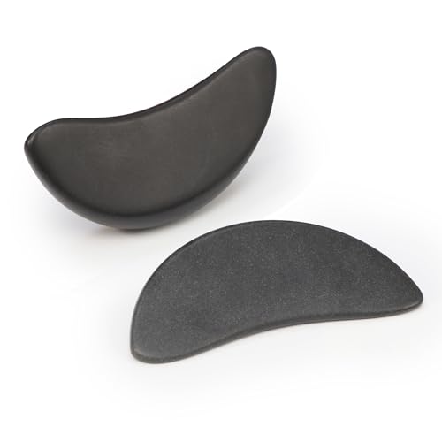 Master Massage 2-Piece Large Waning Moon Crescent Massage Stone Set - Arc Curved Deep Tissue Massager Hot Stones Pack – Gua-Sha Pressure Point Massage Tool