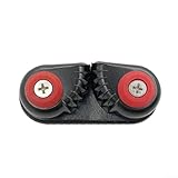 Shophubio Abrazaderas de cuerda de aleación de aluminio negro para veleros y barcos, agarre antideslizante automático para kayak y accesorios de deportes acuáticos, 86 x 38 mm, 15 mm máx