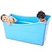 GLokpp Adulto bañera Plegable plástico del bebé Piscina for los niños Baño Barril Hogar Grande portátil de hidromasaje, recién Nacido Adicional Support- Extremadamente Ligero y Plegable (Color : A)