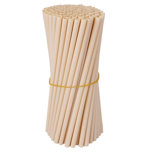 200 Pcs Biodegradable Bamboo Drinking Straws