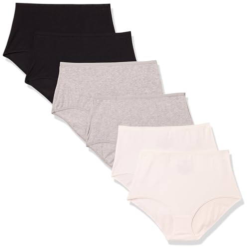 Image of Amazon Essentials Women's Breathable Cotton High Waisted Full Coverage Underwear, Pack of 6