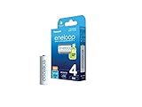 Panasonic eneloop, Ready-to-Use Ni-MH Akku, AA/Mignon, Blau, 4er-Pack,...