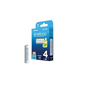Panasonic eneloop, Ready-to-Use Ni-MH Akku, AA/Mignon, Blau, 4er-Pack, verbesserte Kapazität: min 2000 mAh, 2100…