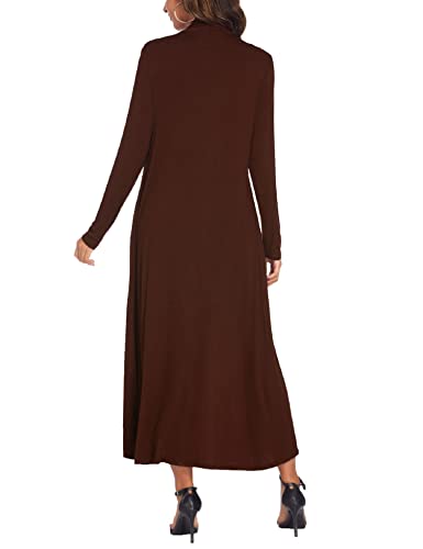 Image of Bluetime Women Floor Length Open Front Cardigan