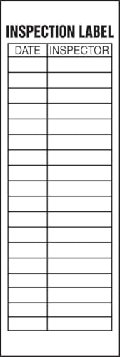 AccuformNMC "Inspection Label", Pack of 5 Adhesive Vinyl Safety Labels image 5