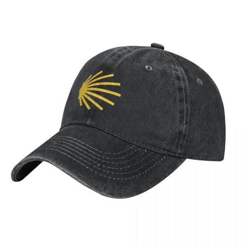 UIOPPIOS Símbolo del Camino de Santiago Gorra de béisbol Amarilla Grande Álbum de música del Buen Camino Viseras de Sol Unisex para Hombres Gorra de Camionero Gorras de béisbol y2k