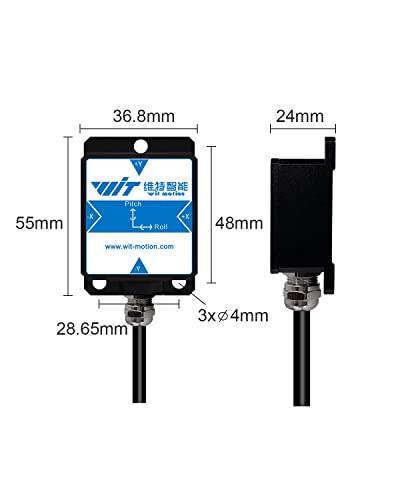 [Industrial-Grade Accelerometer+Inclinometer] HWT901B-TTL MPU9250 9-axis Gyroscope+Angle(XY 0.05° Accuracy)+Digital Compass+Air Pressure+Altitude, RM3100 Magnetometer Compensation and Kalman Filtering - Thumbnail 7