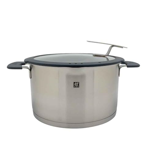 ZWILLING Simplify Kochtopf-Set 5-teilig, Integriertes Sieb, Induktion, Grau