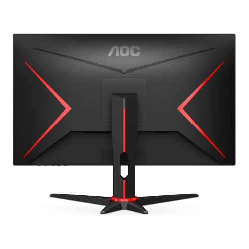 AOC Gaming 24G2SPAE - 24 Zoll FHD Monitor, 165 Hz, 1 ms MPRT, FreeSync, G-Sync Compatible, Lautsprecher (1920x1080, VGA, HDMI, DisplayPort) schwarz/rot – Bild 4