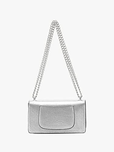 GORGLITTER Women's Silver Mini Crossbody Purse Metallic Y2K Flap Shoulder Bag Clutch Bags2