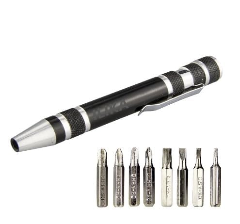 ILIKA Mini Screwdrivers Set, 8-in-1, Black