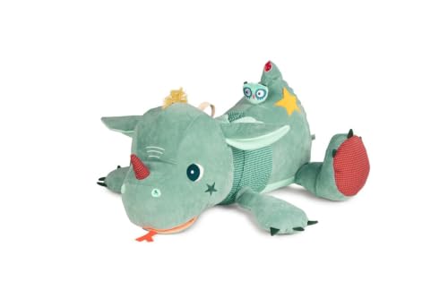 Maxi peluche Joe le dragon Lilliputiens 85 cm avec hochet Stella