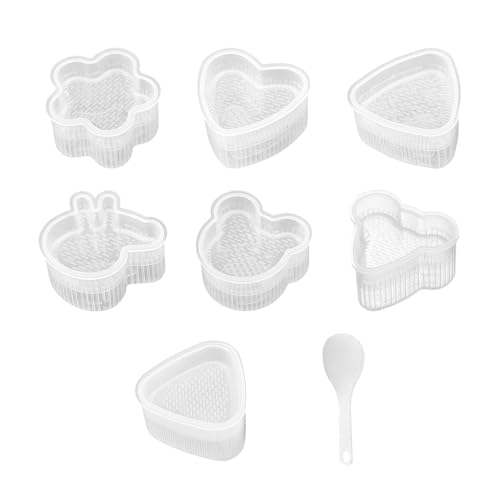 Genérico Molde Para Sushi De Dibujos Animados, Material Apto Para Alimentos, 8 Piezas, Fabricante De Onigiri, Kit De Molde, Fácil De Usar, Para Picnic, Camping, Barbacoa, Escuela, Hogar
